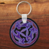 三兎、三兎の紋章 キーホルダー (正面)