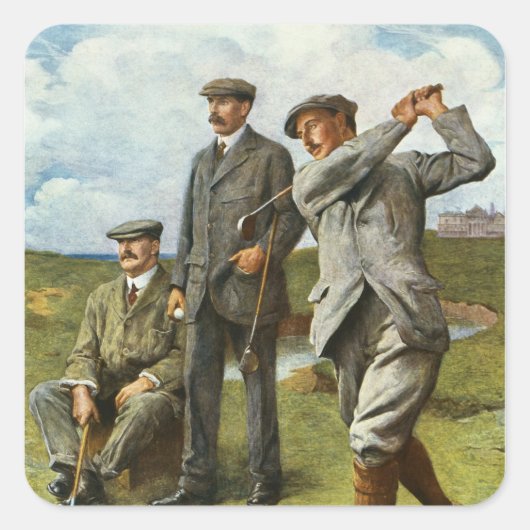 三党素晴らし党 スクエアシール (正面)