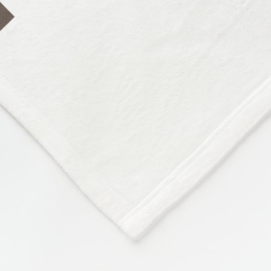 三写真テンプレート及びパーソナライズされた文字 フリースブランケット (角)