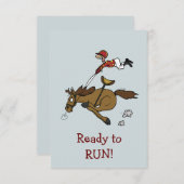 三冠競馬のパーティの招待状 招待状 (正面/裏面)