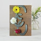 三冠花および蹄鉄のパーティー 招待状 (スタンド正面)