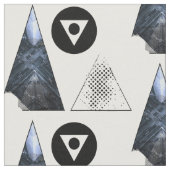 三力(景色版)の生地 ファブリック (クローズアップ)