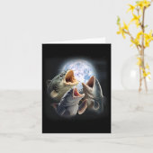 三匹のうなぎおもしろいが鳴く カード (黄色い花)