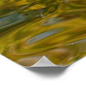 三匹のガチョウが泳いでいる ポスター (角)