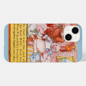 三匹の子豚がオオカミを料理する、ヴィンテージの昔話 Case-Mate iPhoneケース (裏面 (横))