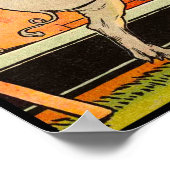 三匹の小さな豚が狼に倒れた ポスター (角)