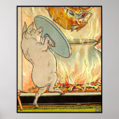 三匹の小さな豚が狼に倒れた ポスター (正面)