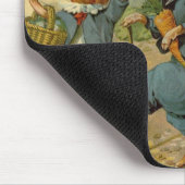 三匹の小さな豚ヴィンテージ童話 マウスパッド (コーナー)