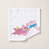 三匹の小さな豚 バスタオルセット (ウォッシュタオル)