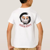 三匹の忍者子猫 Tシャツ (裏面)
