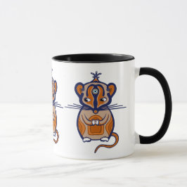 三匹の茶色のネズミ マグカップ