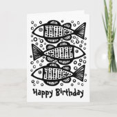 三匹の魚 カード (正面)