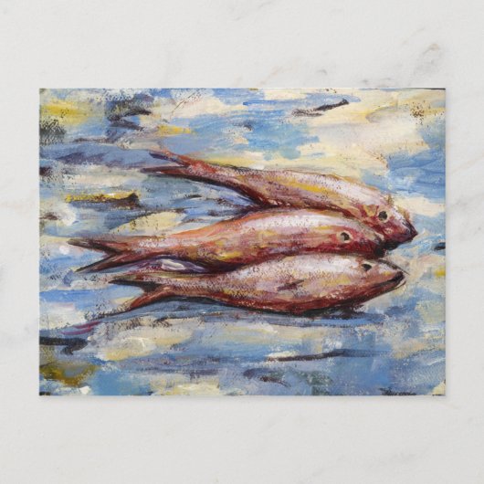 三匹の魚 ポストカード (正面)
