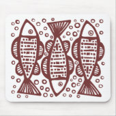 三匹の魚 マウスパッド (正面)