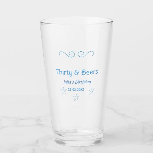 三十にしてビールブルースター スペイン語 誕生日 名前 タンブラーグラス (正面)