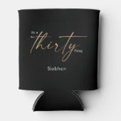 三十三の三〇歳の誕生日エレガントスタイリッシュ 缶クーラー (正面)