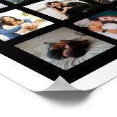 三十三写真テンプレートパーソナライズされた製カスタムコラージュ ポスター (角)