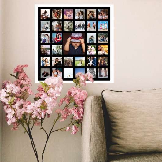 三十三写真テンプレートパーソナライズされた製カスタムコラージュ ポスター