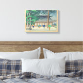 三十三間堂アートの浅野竹二Rain キャンバスプリント (インサイチュ (寝室))