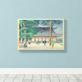 三十三間堂アートの浅野竹二Rain キャンバスプリント (インサイチュ (ウッドフロア))