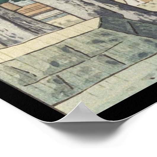 三十三間堂アートの浅野竹二Rain ポスター (角)