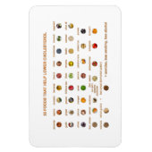 三十五コレステロ救済ールを自然に下げる食品 マグネット (縦)