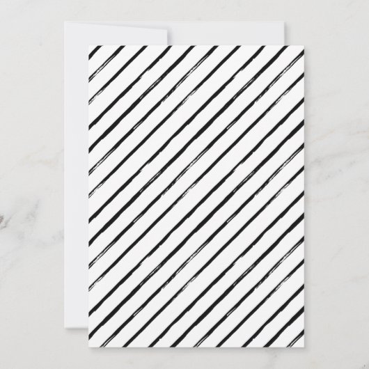 三十人 |モダン誕生日パーティの招待状 招待状 (裏面)