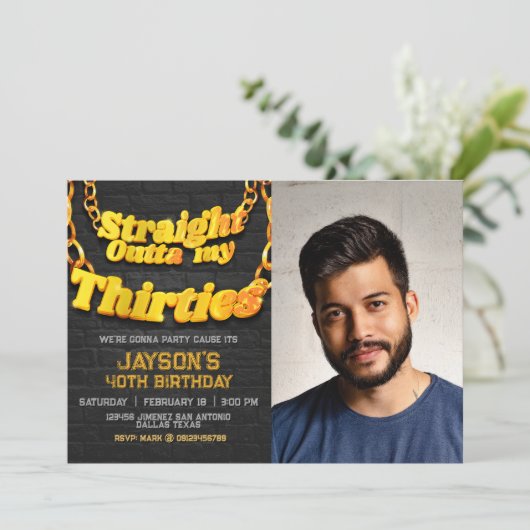 三十代から飛び出して!招待状 招待状 (スタンド正面)