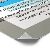 三十八ストロンチウム(Sr)元素周期表 ポスター (角)