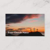 三十字型オレンジサンセットサービス教会の牧師 名刺 (正面)