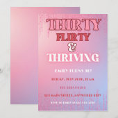 三十歳の恋が生まれるパーティー 招待状 (正面/裏面)