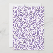 三十歳  ランダムナンバー パターン  紫/白  30th 招待状 (裏面)