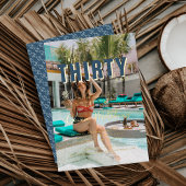 三十語を言う | 30th誕生日パーティー写真 箔招待状