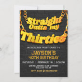 三十路から飛び出て！招待状 招待状 (正面)