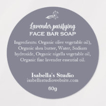 三十防水ラベンダー手作り石鹸