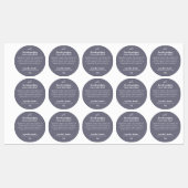 三十防水ラベンダー手作り石鹸 ラベル (シート)