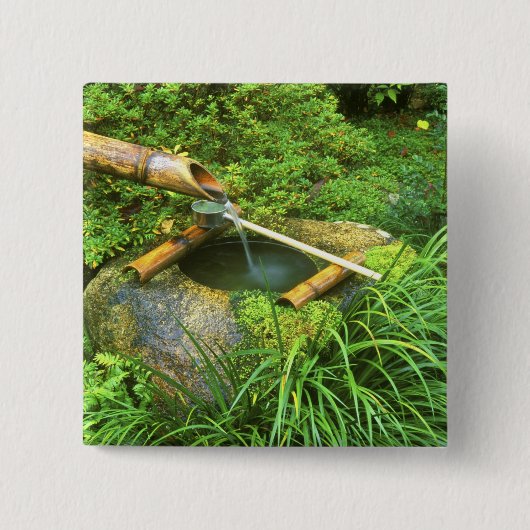 三千院の茶の湯の春、 缶バッジ (正面)