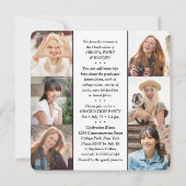 三卒業生3名フォトコラージュ共同 案内状 (裏面)