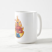 三叉の槍を持つ悪魔 コーヒーマグカップ (正面右)
