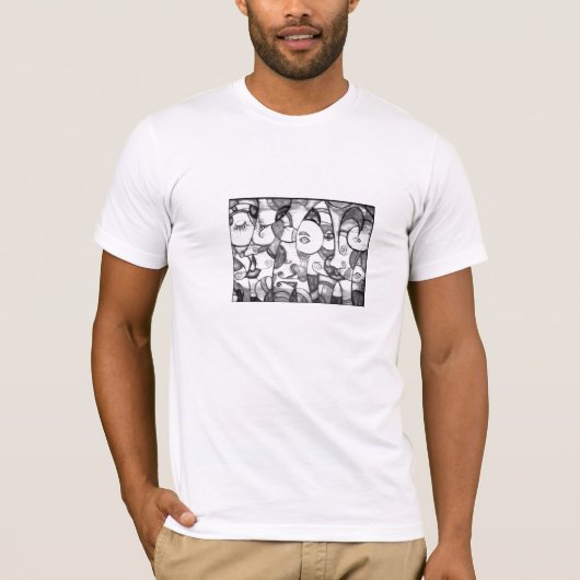 "三叉の矛"メンズTシャツ Tシャツ (正面)