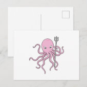 三叉戟の魔法使いタコ ポストカード (正面/裏面)