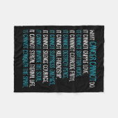 三叉神経痛が覚醒することができないもの フリースブランケット (正面(横))