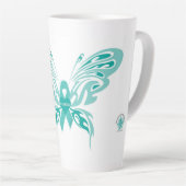 三叉神経痛バタフライ#4 カフェラテマグ (右アングル)