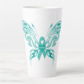 三叉神経痛バタフライ#4 カフェラテマグ (正面)