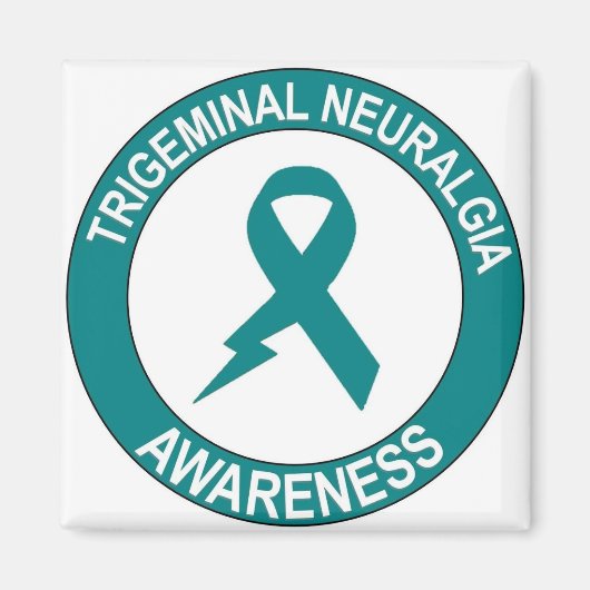 三叉神経痛ボルトリボン マグネット (正面)