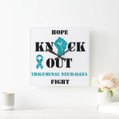 三叉神経痛時計をノックアウトする スクエア壁時計 (ホーム)