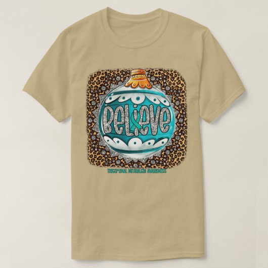 三叉神経痛認識度信じ認識度O Tシャツ (デザイン正面)