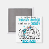 三叉神経痛認識度月付きリボンギフト マグネット (正面/裏面)