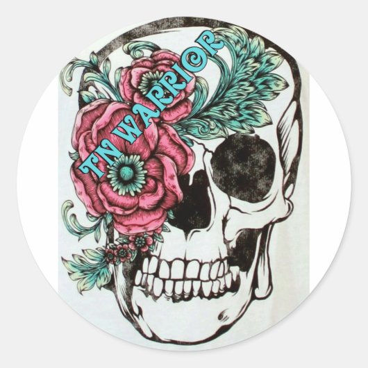 三叉神経痛認識度 ラウンドシール (正面)