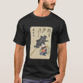 三味線を弾く猫、ギター、Kuniyoshiの浮世絵を演奏している国芳猫 Tシャツ (正面)